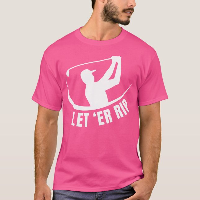Golfer Birthday Golf Far Day Mor Golf Boll C T Shirt (Framsida)