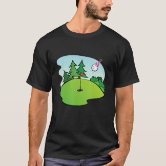 Golfer Birthday Golf Lycklig Birdie to Me Pappa So T Shirt