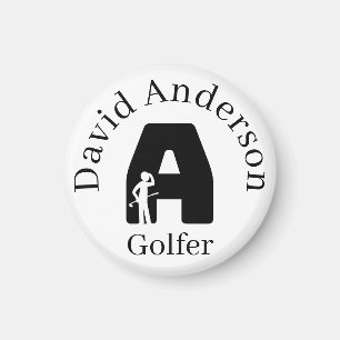 Golfer Brev A Magnet