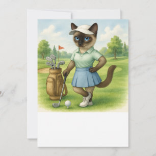 Golfer Cat-turnering Inbjudningar