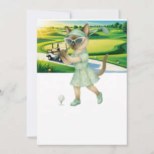Golfer Cat-turnering Inbjudningar
