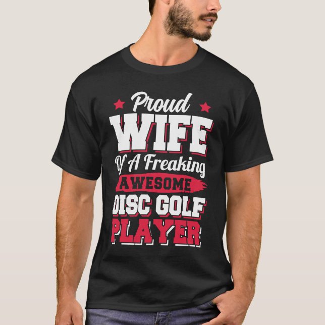 Golfer Coach Frisbee Disk Golf Player Maka T Shirt (Framsida)