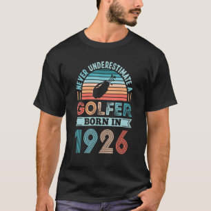 Golfer född 1926 100:e födelsedagen Golf Pappa T Shirt