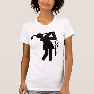 Golfer för kvinnor - Golfsymbol T Shirt