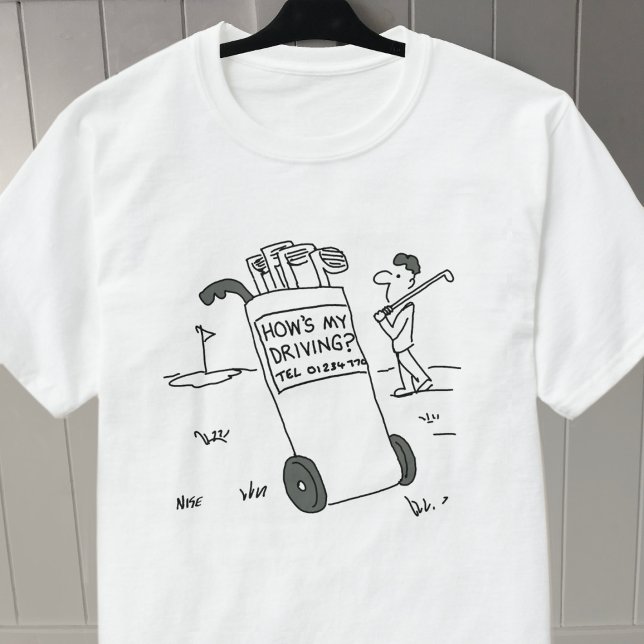 Golfer frågar: "Hur mår min körning?" - Golfing? T Shirt (Skapare uppladdad)