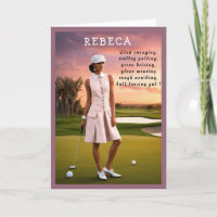 Golfer Funny Birthday gullet Golf