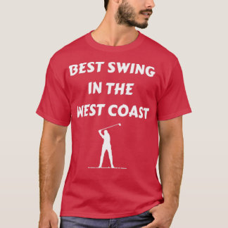 Golfer Gift Best Swing i Väster Golfing V T Shirt