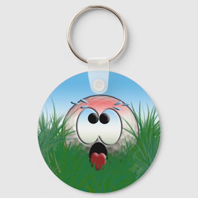 Golfer Gift Idea Golf Player Golfball Humor Funny Nyckelring (Framsida)