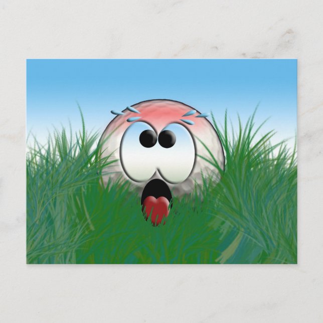 Golfer Gift Idea Golf Player Golfball Humor Funny Vykort (Framsida)