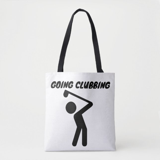 GOLFER GIRL GOLF TOTE TYGKASSE (Framsida)