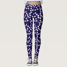 Golfer Golf Bollar och Tees Mönster Leggings