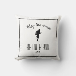 Golfer Golf Course Quote Personlig White Black Kudde