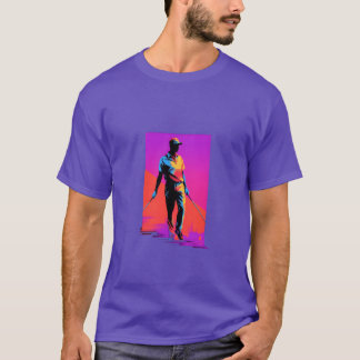 Golfer Golf Player Golfing 80s 90s Retro boy T Shirt