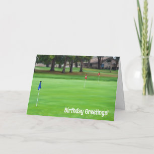 Golfer Golf Roligt Birthday Card Kort