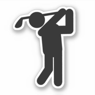 Golfer Golf Symbol Sports Klistermärken