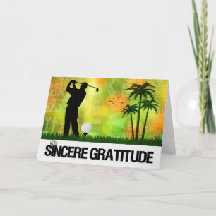 Golfer Golfer Sports Theme Tack Kort
