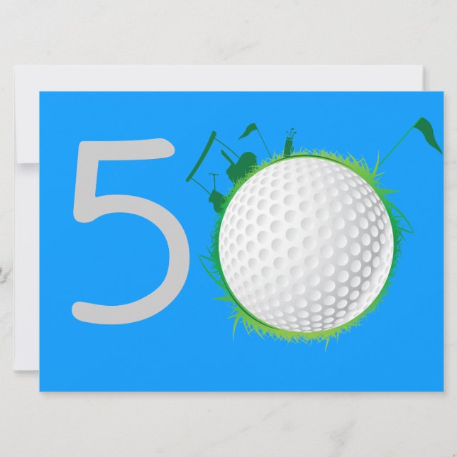 Golfer Golfing Golfing 40:e födelsedagsinbjudan Inbjudningar (Framsida)