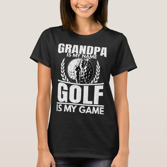 Golfer Grandpa  Golf Player Golfing Coach Graphic T Shirt (Framsida)