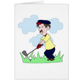 Golfer Guy Hälsningskort