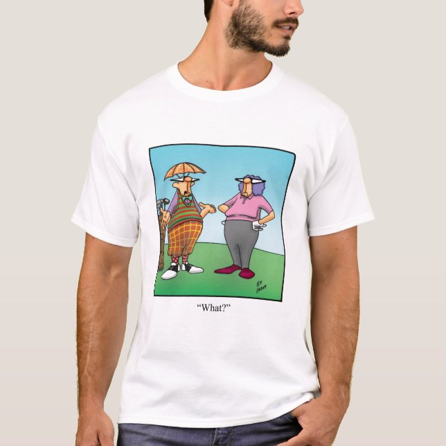 Golfer Humor Tee Shirt för honom (Framsida)