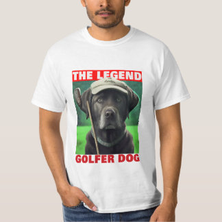 Golfer Hund T Shirt