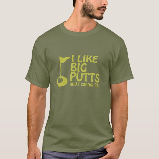 Golfer jag tycker om stora putts och jag kan inte  tee (Framsida)