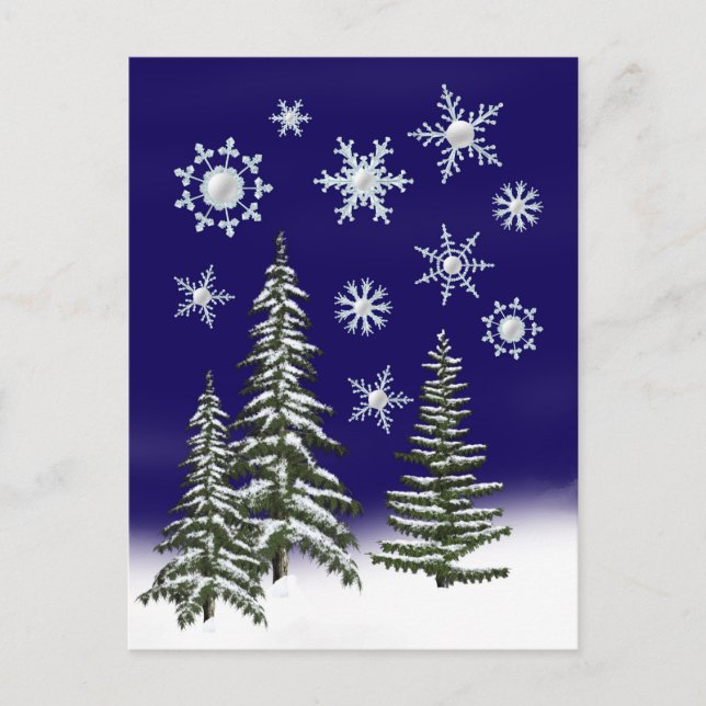 Golfer jul helg vykort (Framsida)