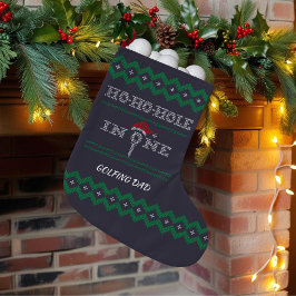 Golfer jul Stocking Hål i One Liten Julstrumpa