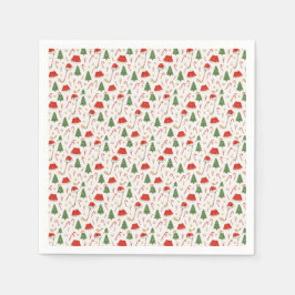 Golfer-jultema med golfutrustning pappersservett