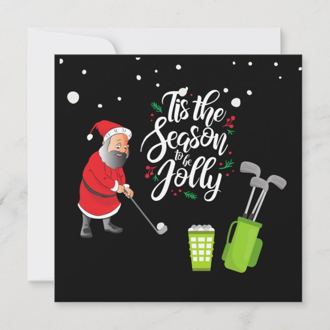 Golfer Jultomten golfing boll som snodde jul (Framsida)