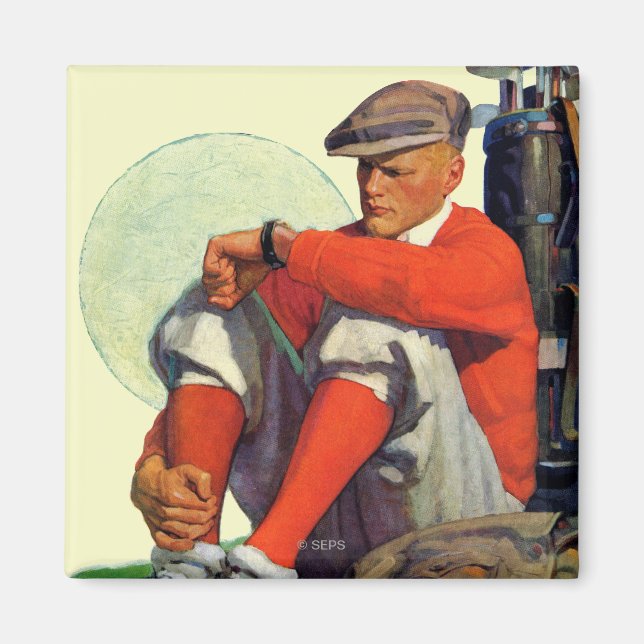 Golfer Kept Väntar Magnet (Framsidan)