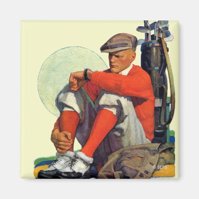Golfer Kept Väntar Magnet (Framsidan)