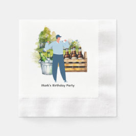 Golfer Låt oss Par Tee för Party Pappersservett