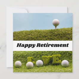 Golfer Lycklig Pension golf boll med kärlek Kort