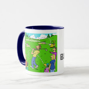 Golfer med en soppa som Rebounds Mugg