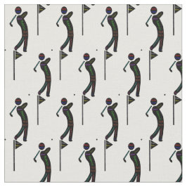 Golfer med Motivational Golfing Ord Tyg