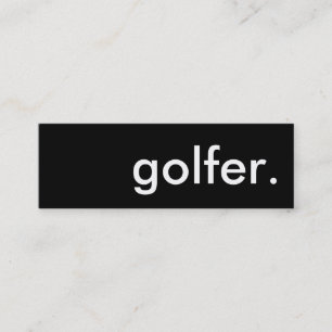 golfer. mini visitkort