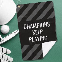 Golfer Modern Black Inspirational Quote