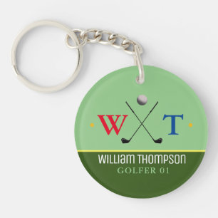 Golfer Namn & Initialer Monogram