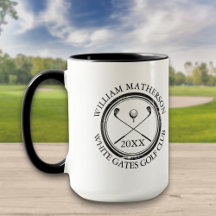Golfer och Klubb Namn, Date Black and White Golf