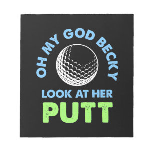 Golfer Oh Herregud Anteckningsblock