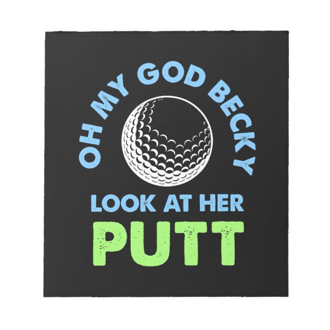Golfer Oh Herregud Anteckningsblock (Framsida)