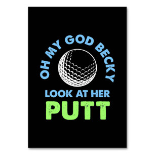 Golfer Oh Herregud Bordsnummer