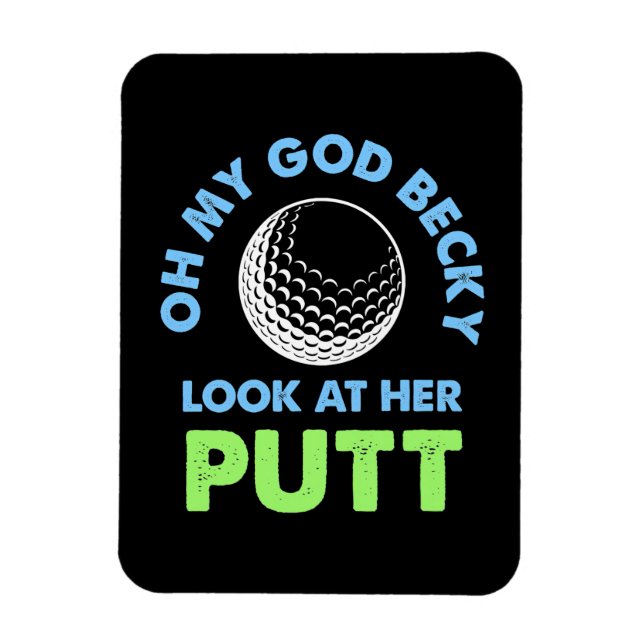 Golfer Oh Herregud Magnet (Vertikal)
