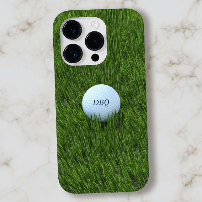 Golfer Pappa Golf Boll i Rough Monogram-Grönten (Skapare uppladdad)