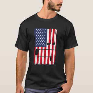 Golfer Patriotic American Flagga Golfing USA Ameri T Shirt