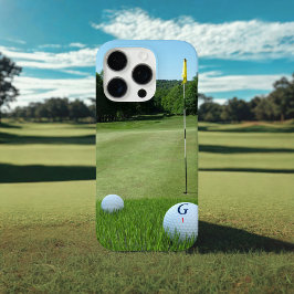 Golfer Photo Golf Boll Monogrammed Grönt