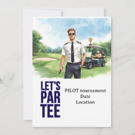 GOLFER Pilot Aviation Industry Golfer  Inbjudningar