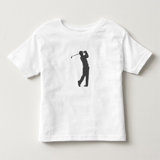 Golfer player silhouette t shirt (Framsida)