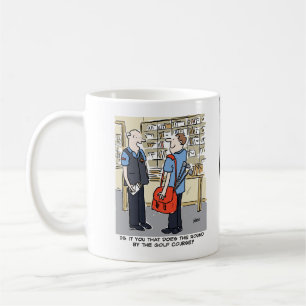 Golfer Postman Kärlek Golf Tecknad Kaffemugg